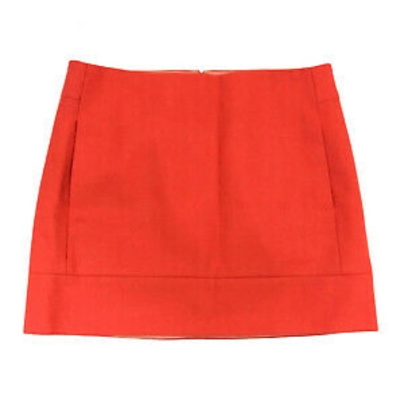 J. Crew Dresses & Skirts - J. Crew • Coral Wool Mini Skirt